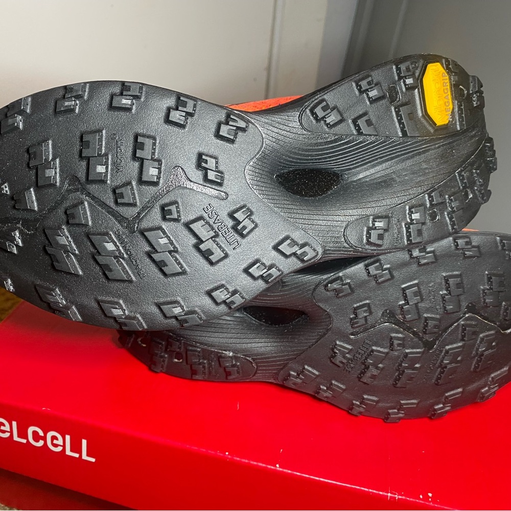 New Balance FuelCell Trail Running Orange Athletic Shoes - Picture 4 of 8